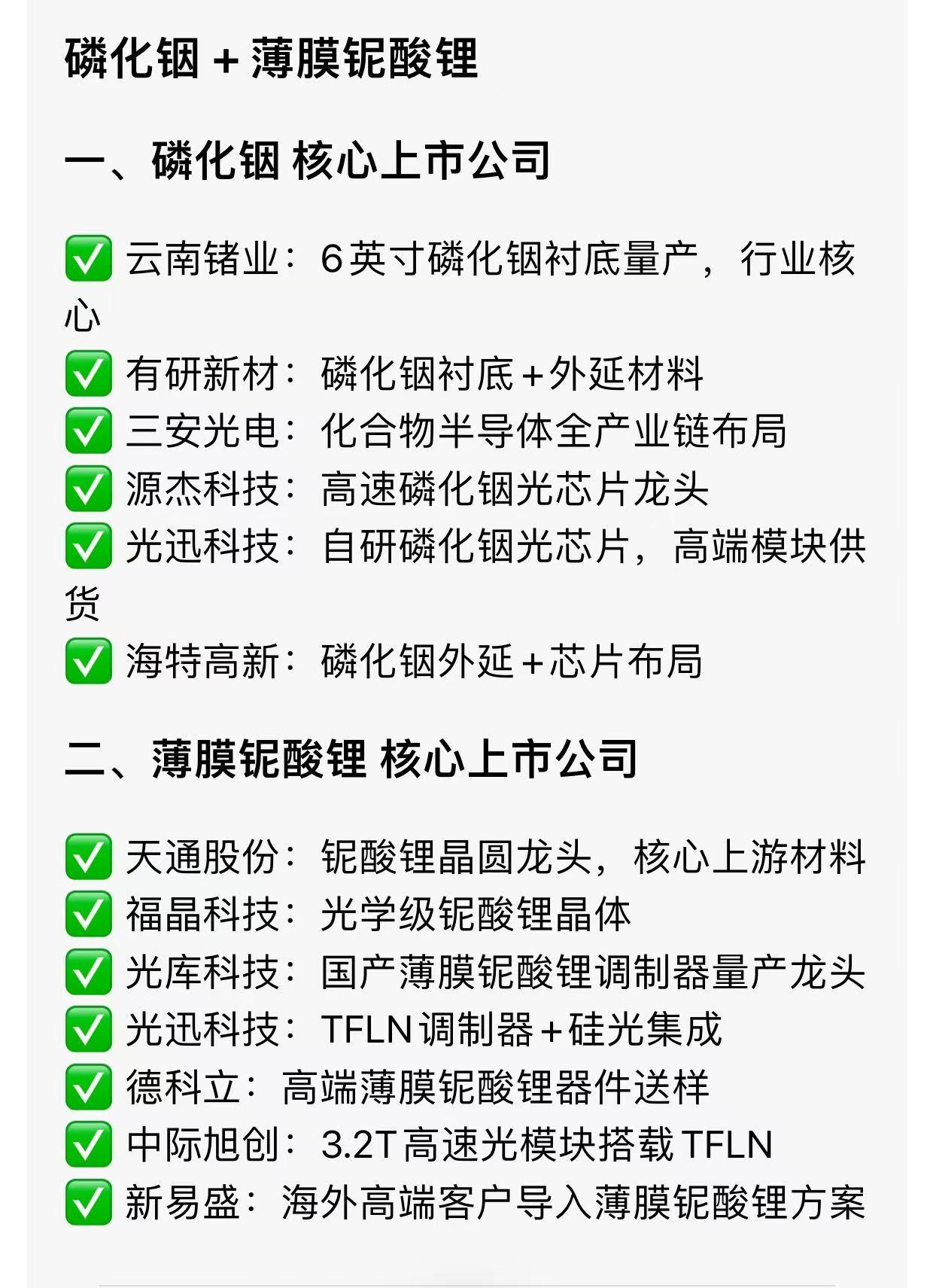 🔥AI算力引爆光通信！上游材料彻底炸了！磷化铟+薄膜铌酸锂成最强主线！AI