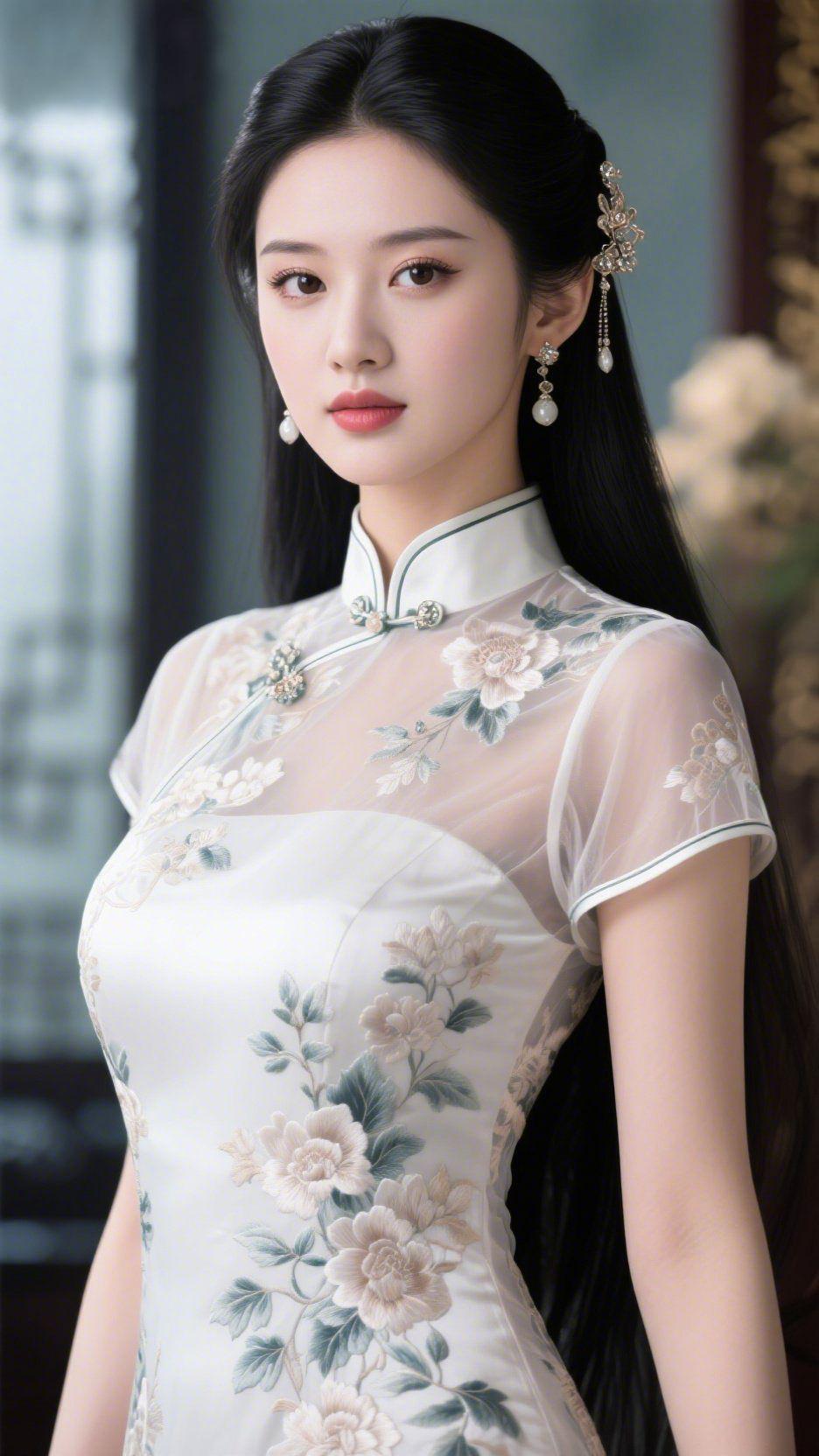 雅室清韵虚窗半透晨光软，雅室闲涵淑气清。古木雕檐凝素影，幽棂格牖漾柔晴。