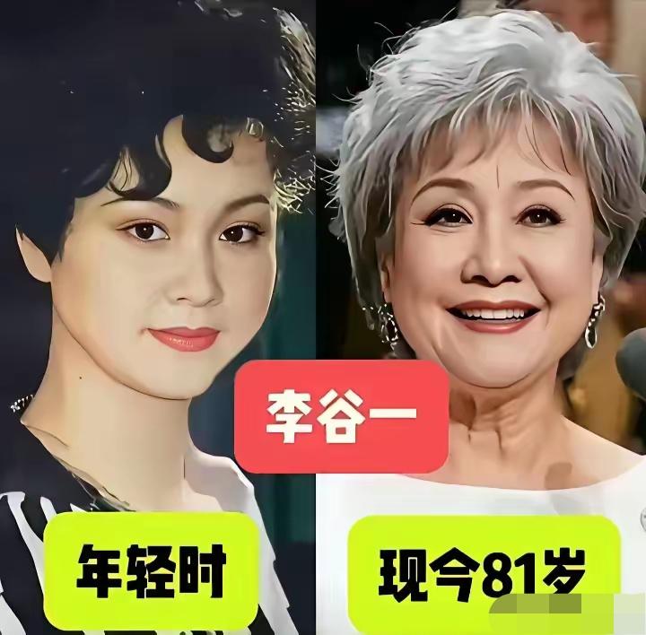 年轻时的李谷一容貌明艳，圆圆的脸蛋配上明亮大眼，眉眼神韵酷似邓丽君。如今八十一岁