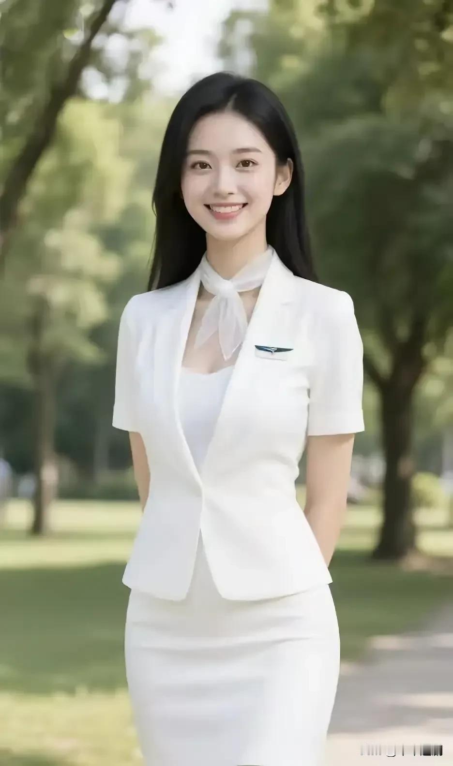 什么样的穿搭可以成为气质女神?白西装裹着利落，颈间纱巾漾开柔，肩章别着轻盈的风