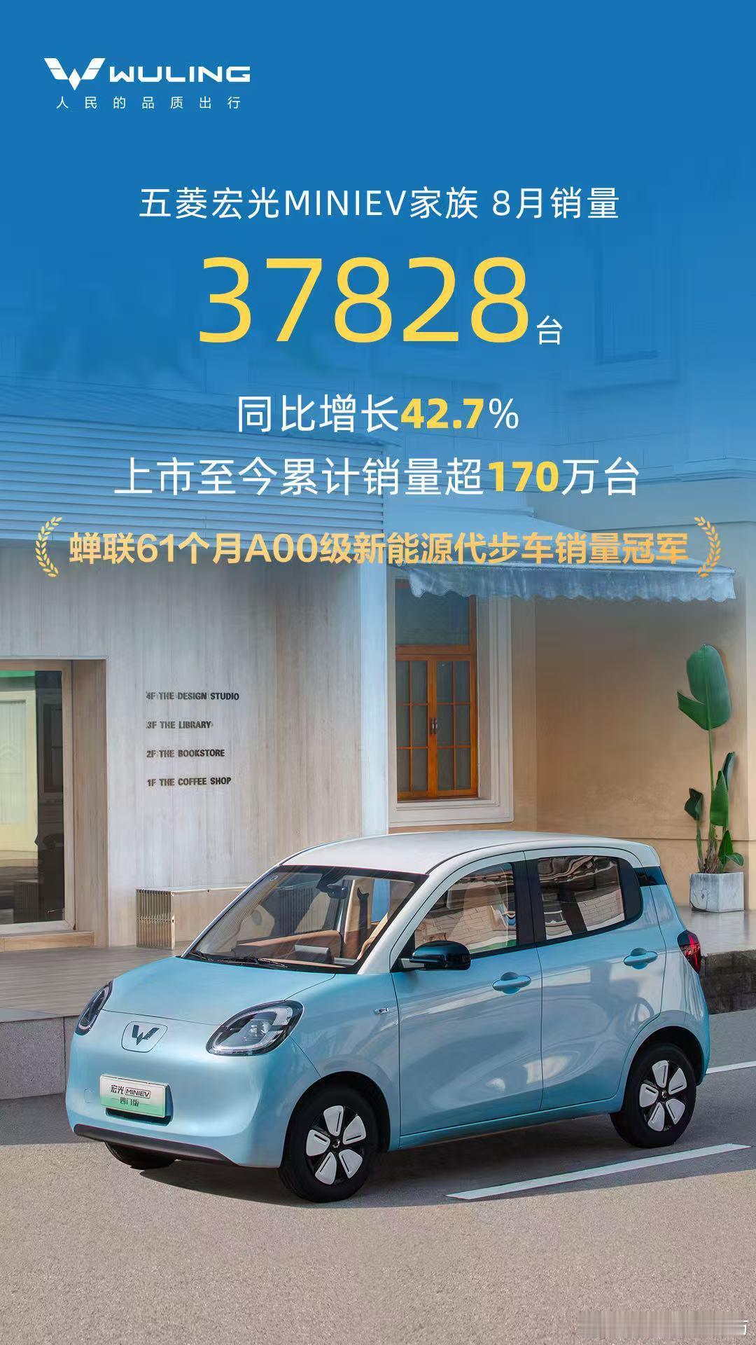 又来成绩单了五菱宏光MINIEV家族8月销量37828台这个在网络上让大家都在笑