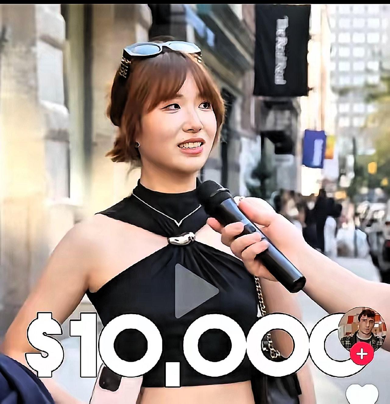 这名在美国的中国女孩是真敢说！国庆街头受访直言最爱中国，还说中国生活条件更好，可