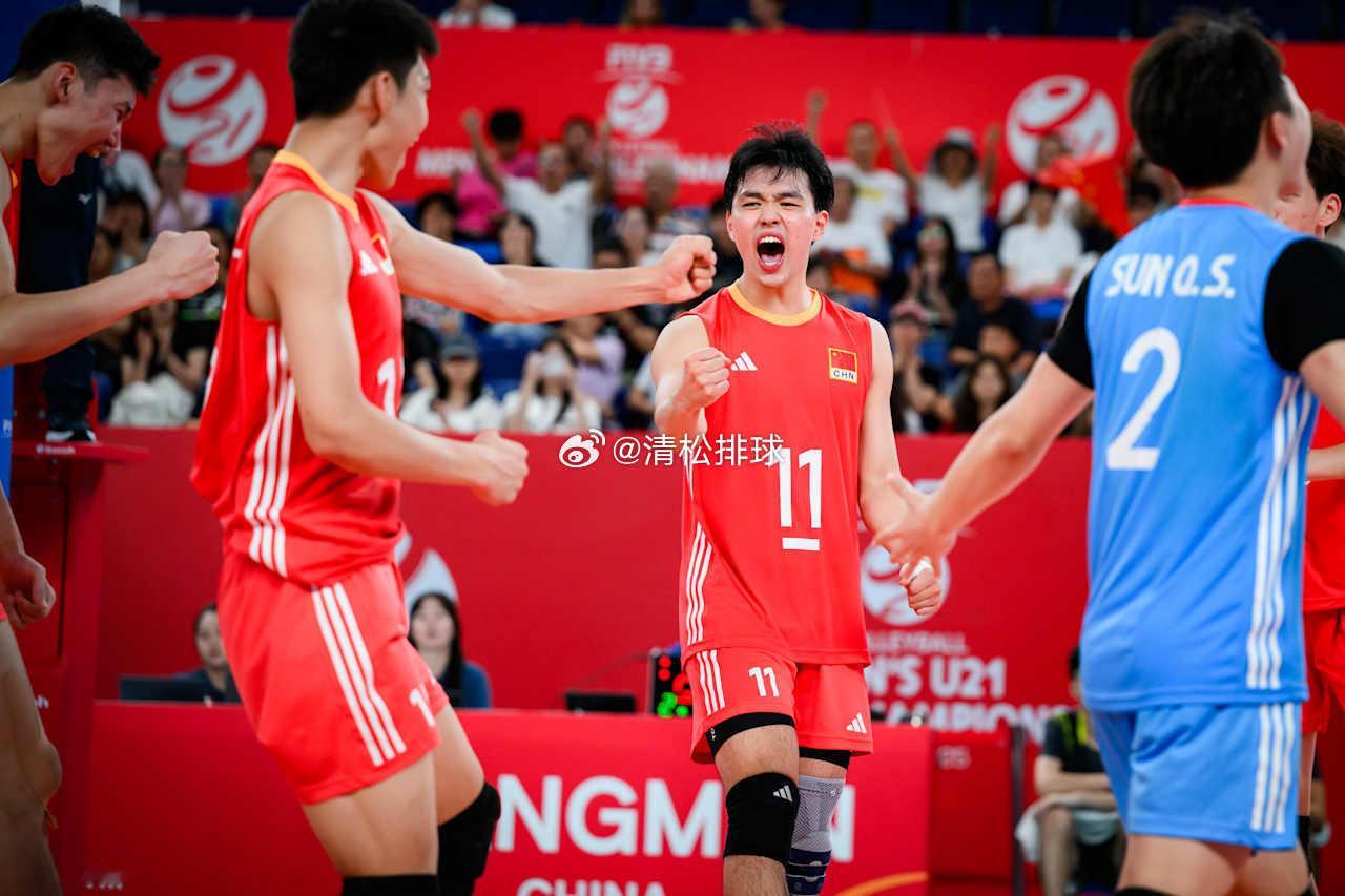 中国U21男排3-1土耳其（世锦赛）中国男排个人得分统计李海：26分（40扣24