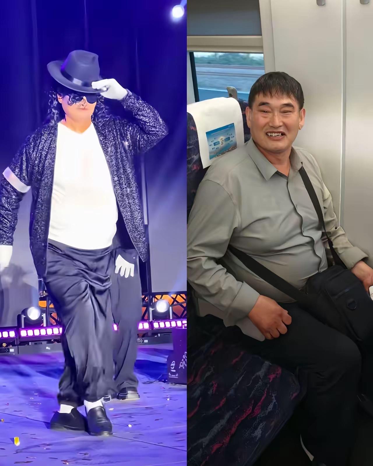 看到朱之文商演模仿杰克逊造型的照片看来大衣哥也在进步啊有网友呼吁，请大衣哥停