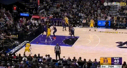 互放3分——詹姆斯、威少这是互相伤害嘛！图1：詹姆斯大空位，威少根本不上去；图