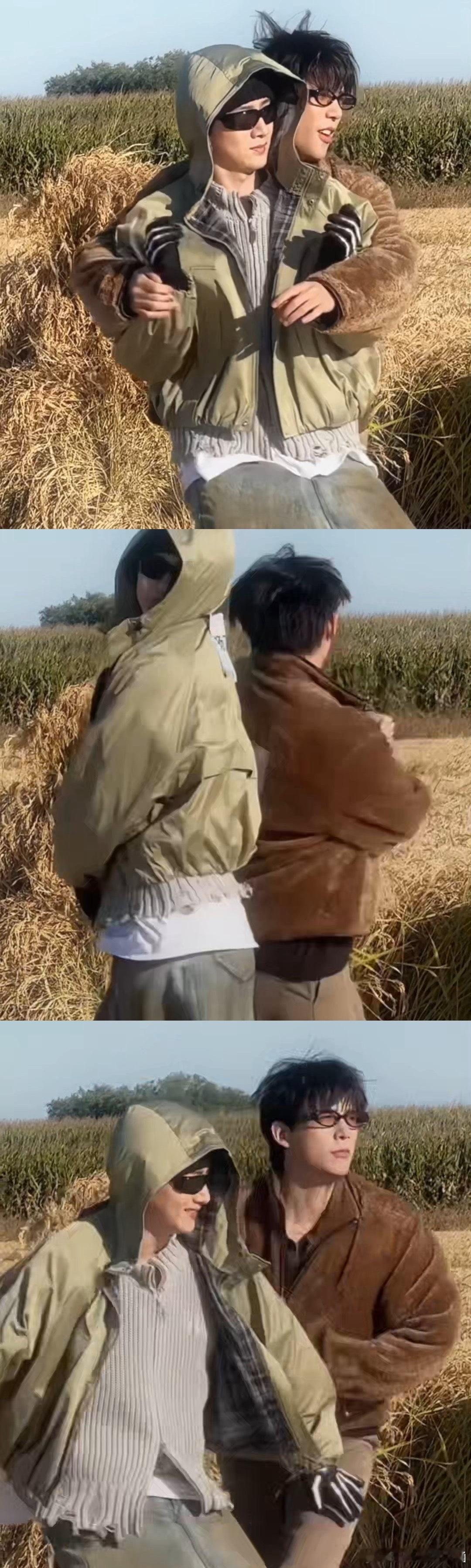 白敬亭跳着跳着跳进王安宇怀里了这段视频我不允许有人错过！白敬亭和王安宇的二人转，