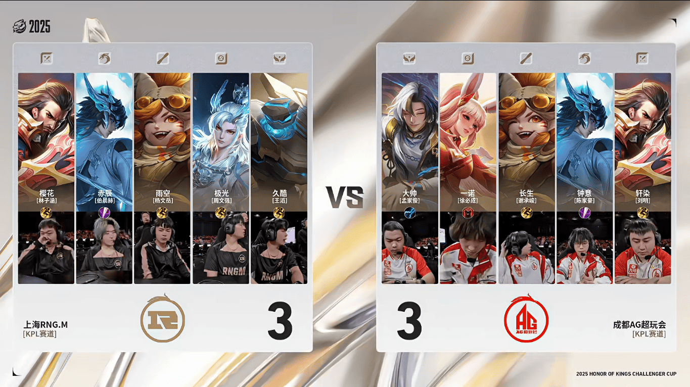 AG 4-3 RNG.M: 锦城王朝仍未断, 酣战七局取廿胜, AG晋级8强