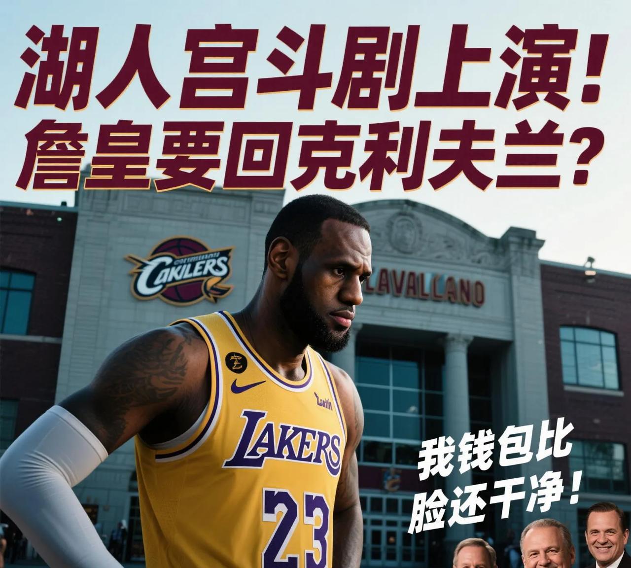 湖人宫斗剧上演！詹皇要回克利夫兰？骑士：我钱包比脸还干净！家人们！NBA年度大