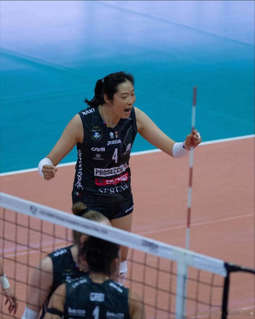 朱婷留洋第七季❤️🖤助科内零封LKS罗兹，朱婷的全场第一高分的优秀数据再次被