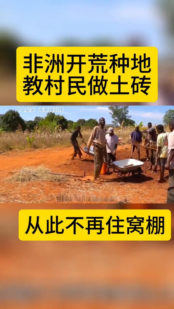非洲开荒种地，教村民做土砖，从此不再住窝棚。市面上流行的水泥砖头好是好，就是买