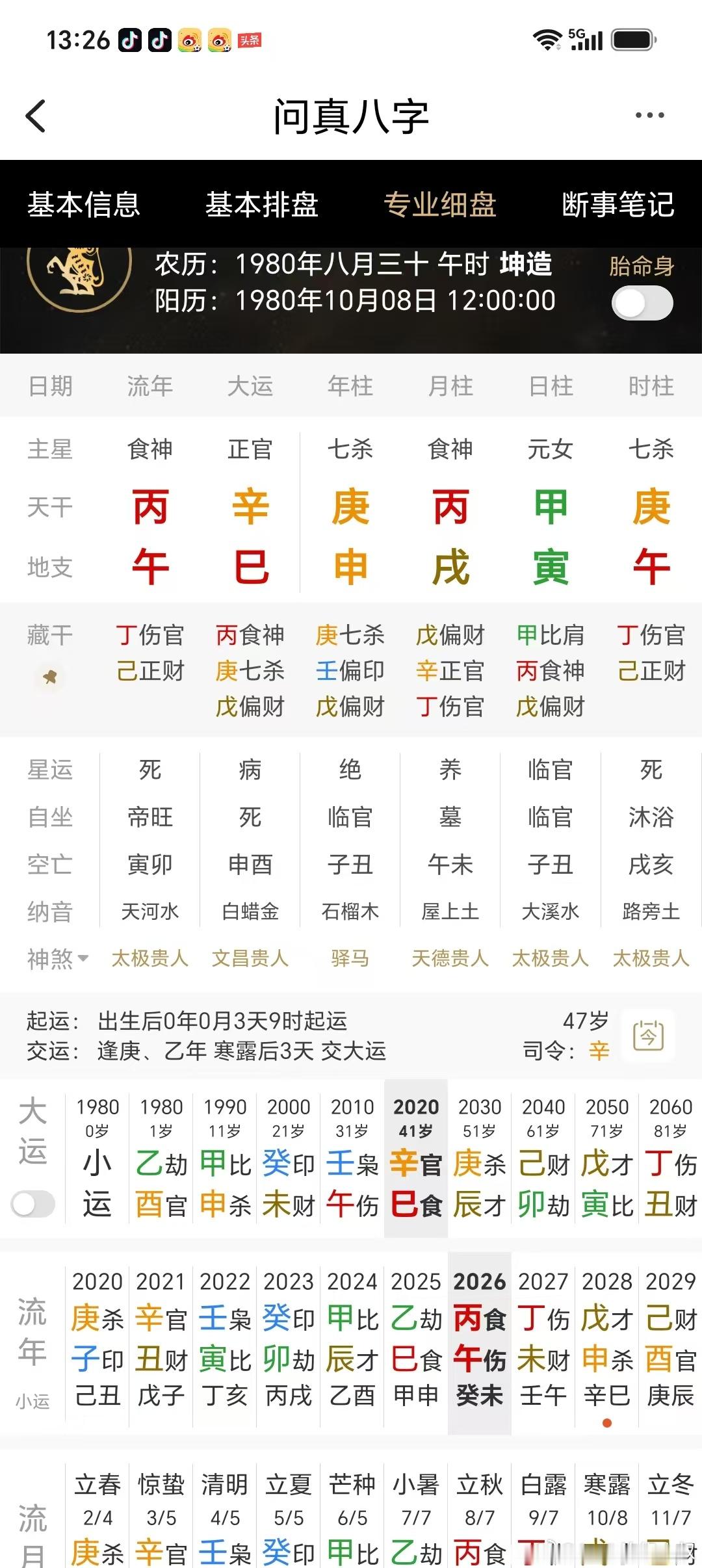 命例分享：美女亿万富豪日元为甲木，地支寅午戌三合火，丙火透出，伤官制杀的格局，官