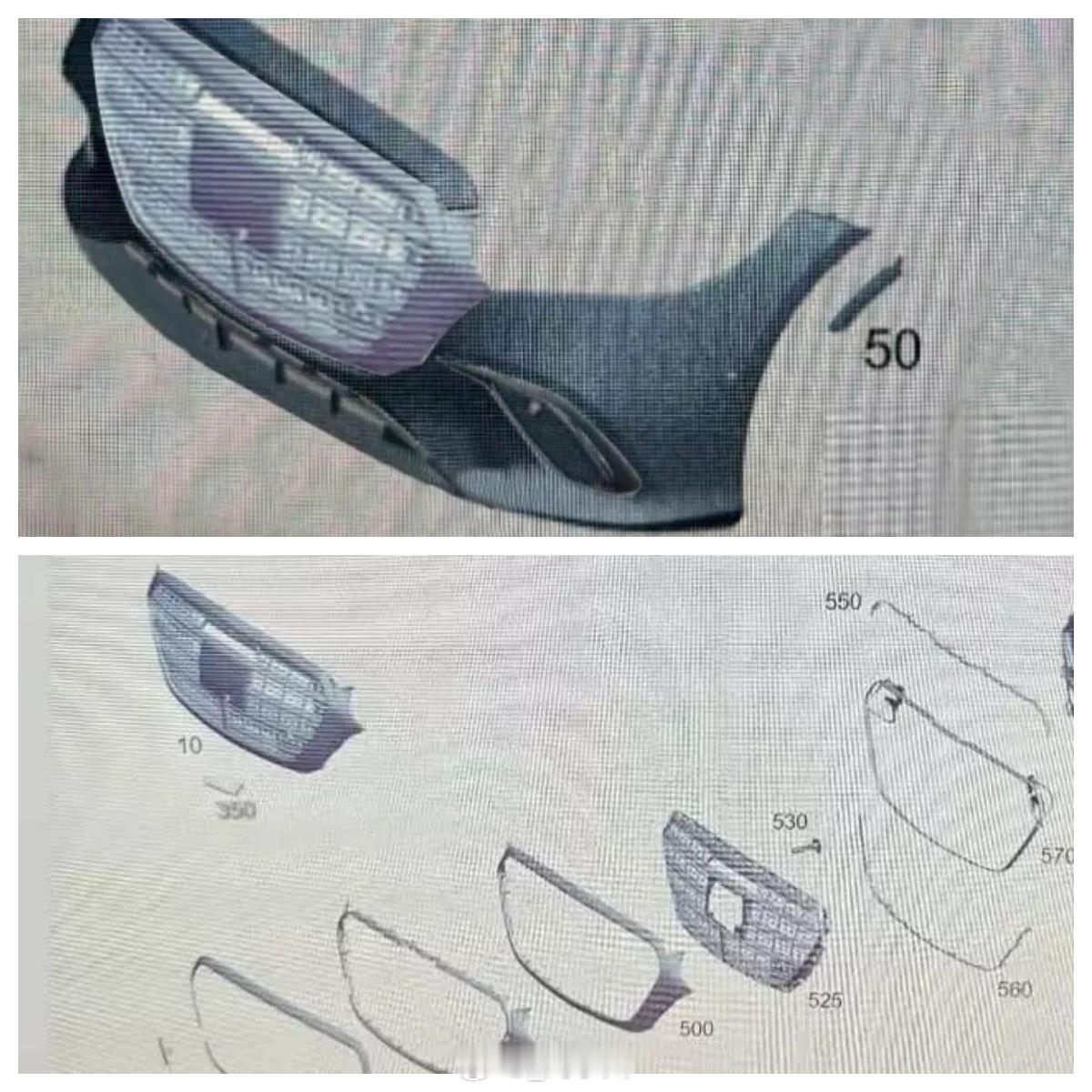 现款&新款奔驰S级对比从图1新车轮廓图和图2新车路试谍照来看，中期改款奔驰