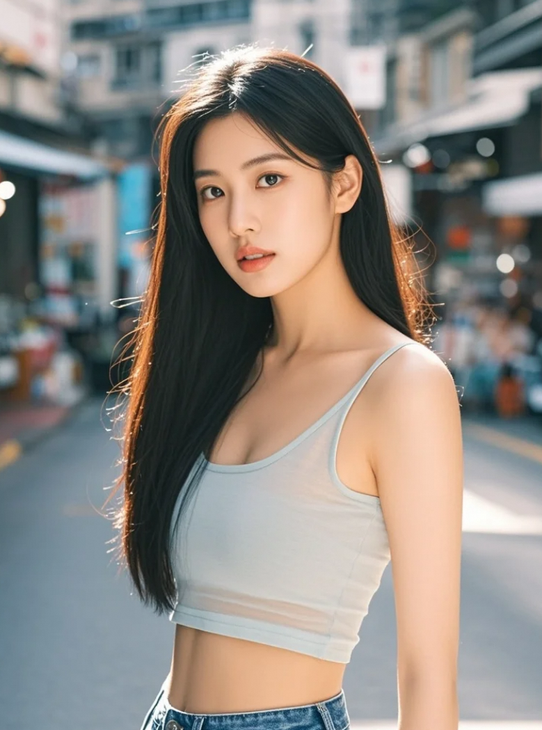 这组图里的美女，连光都偏爱她！
