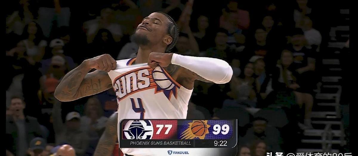 杰伦·格林复出就炸了，29分，命中率直接拉满。太阳没把他当新人，他也没把太阳当