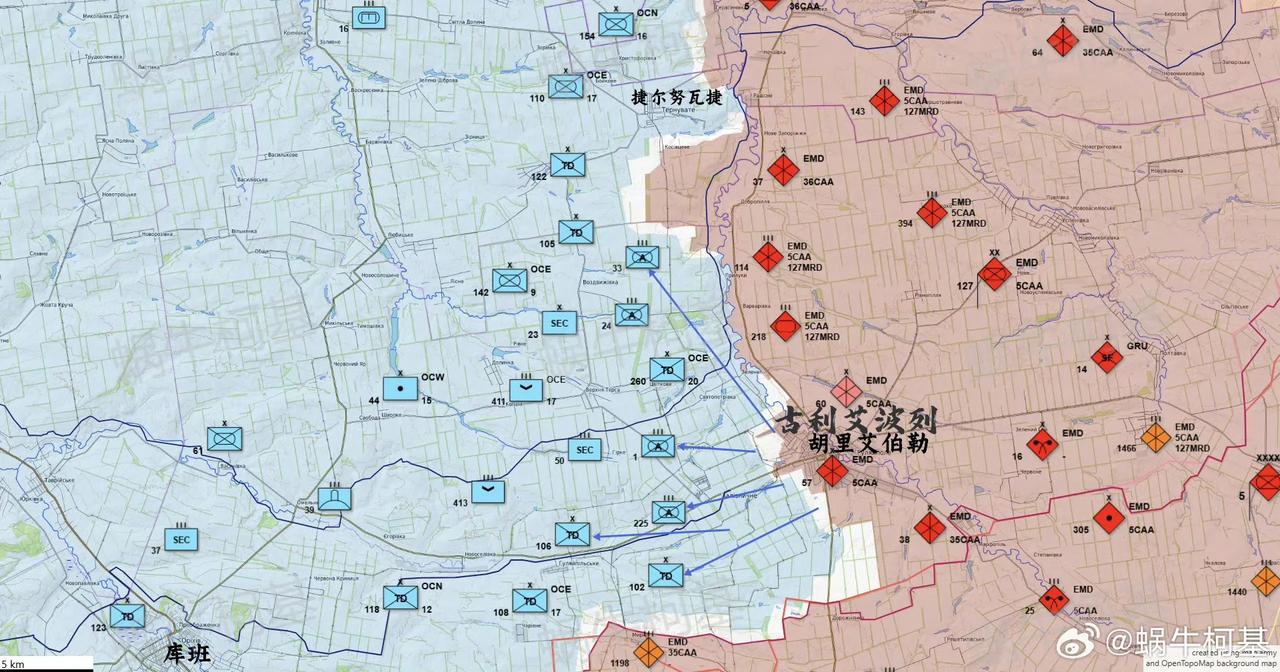 古利艾波列被俄军完全占领，大批乌克兰人，包括乌军在内，都在抱怨乌克兰国土防卫部队