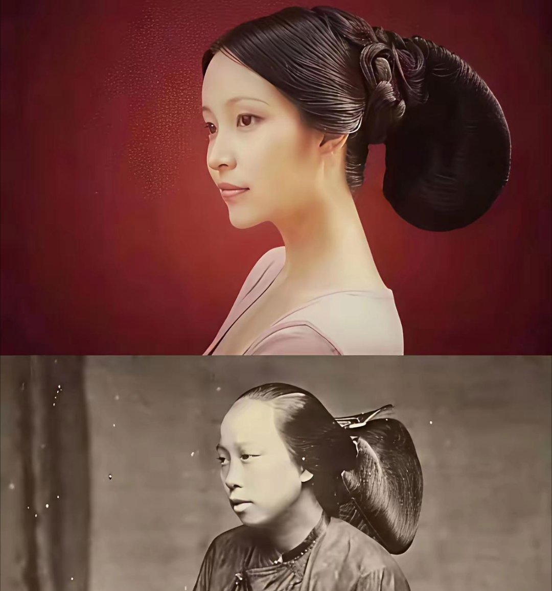 现在才知道，电视剧里的发型原来是参考真实照片做的.....