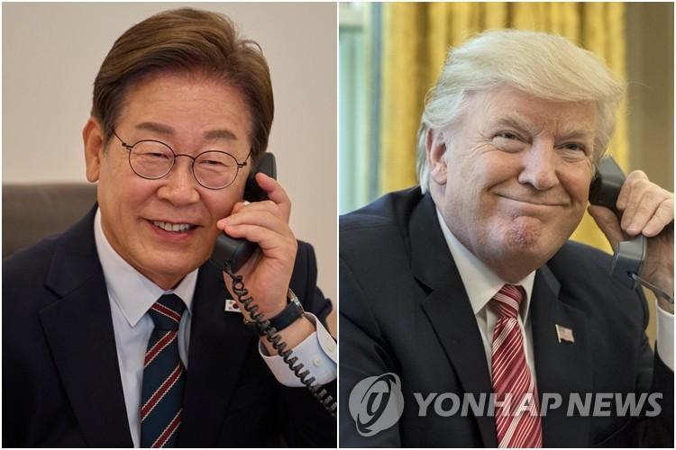 5月17日晚上，紧跟着高市早苗的步伐，韩国总统李在明也与特朗普进行了电话通话，讨