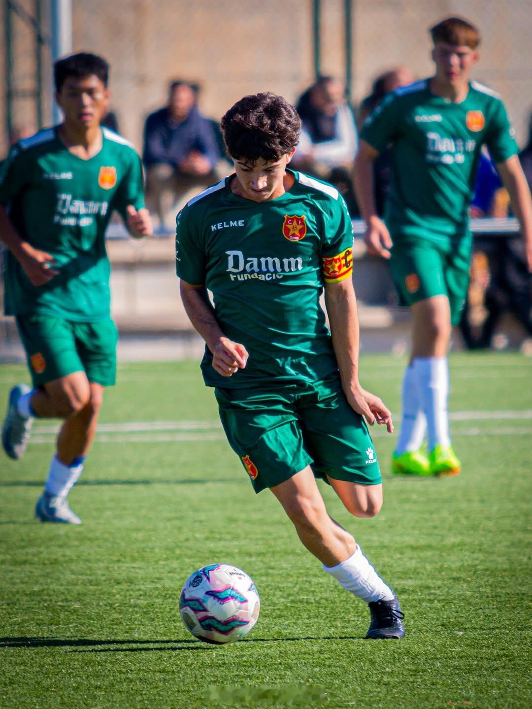 【西班牙加泰U16荣誉联赛(1)第8轮】11月9日，达姆U16A队客场1比1战