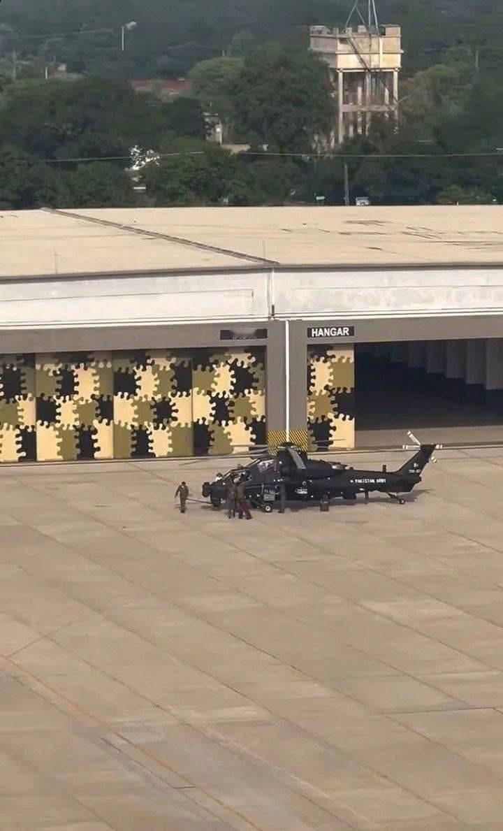 巴基斯坦国民保密意识淡薄，于军民两用机场拍摄直10武装直升机和其机库并上传网络。