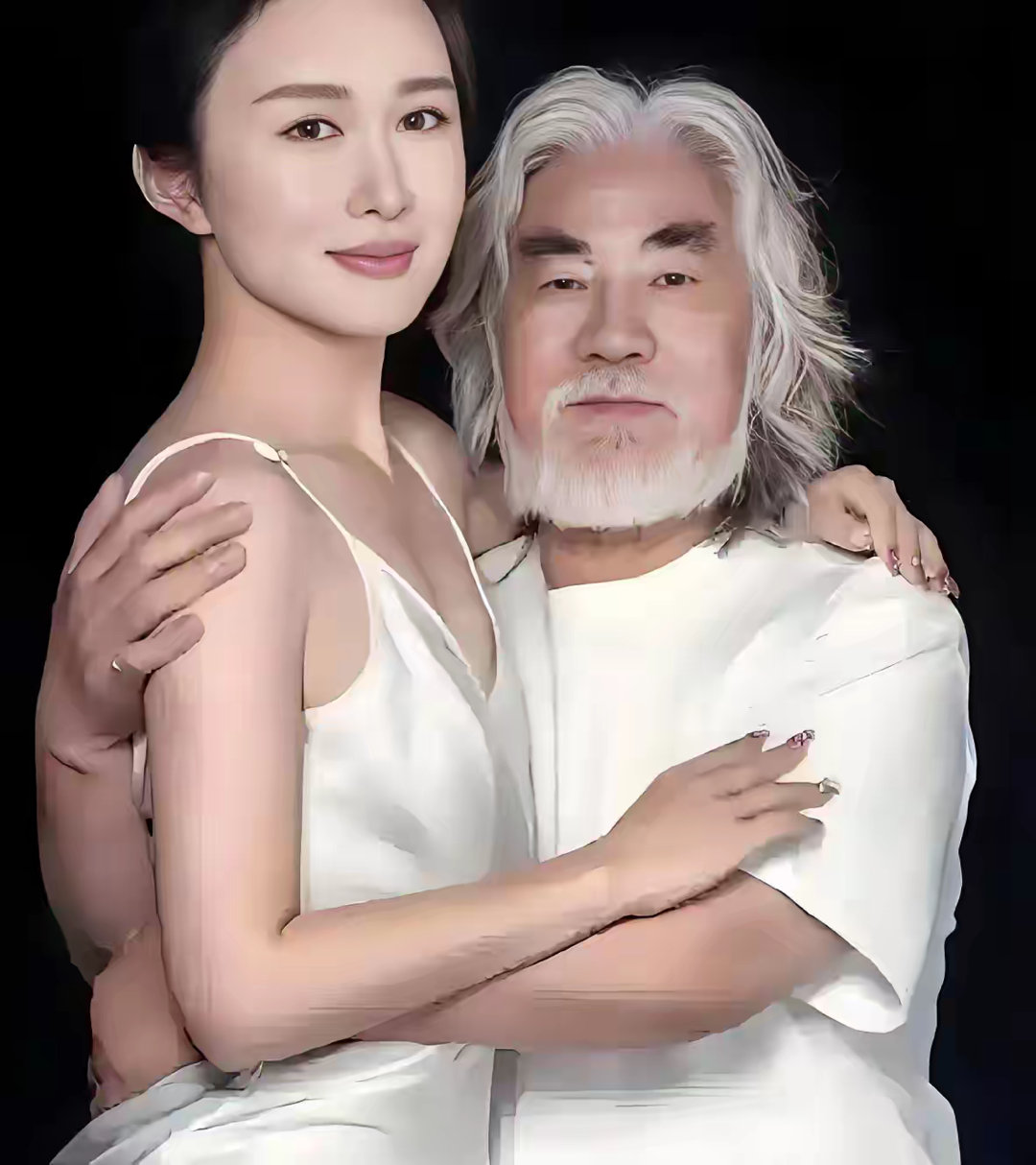 74岁的张纪中和43岁的老婆，我仔细查了这两年的数据，张纪中的老婆太离谱了！下雪