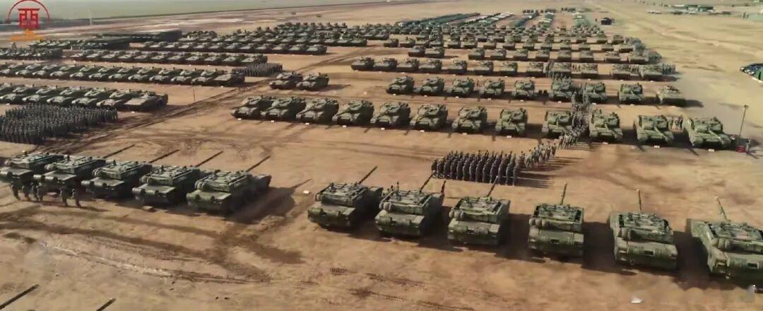 西部战区的实力展示，满屏的歼20和密密麻麻的99A放在十年前，西部战区的实力在各