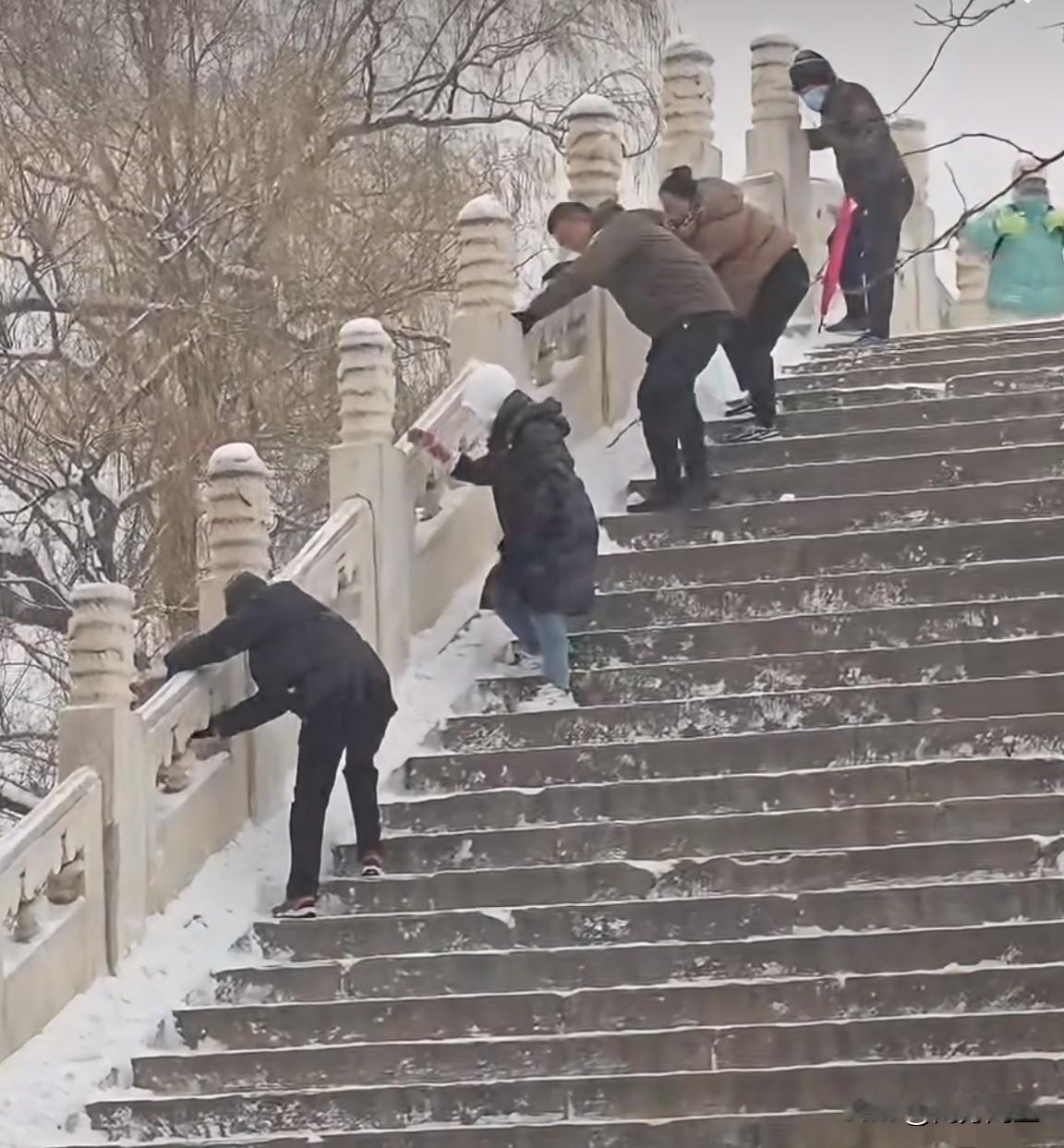 中午骑车出去那会儿，北京天空刚刚飘起雪花，谁知道回来路上就遭罪了——电瓶车一拧把