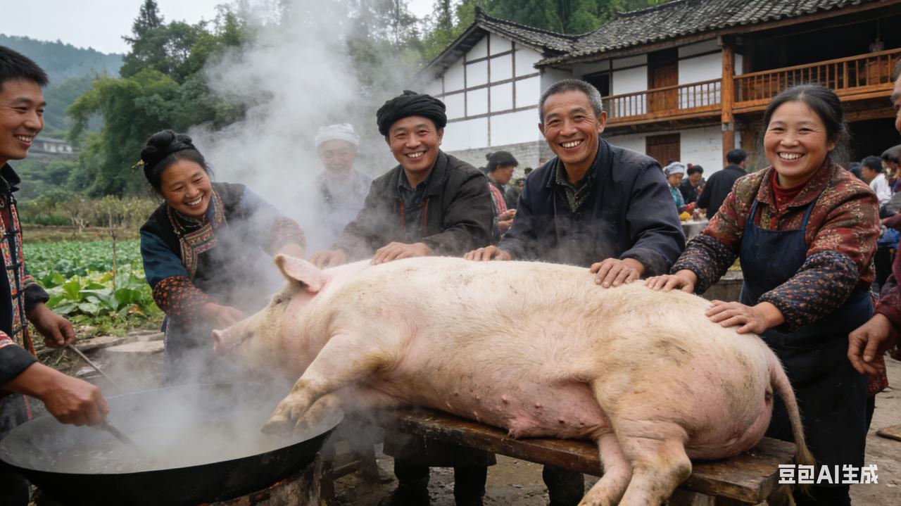 重庆合川一场乡村“按年猪”，因博主一句朴实求助意外刷屏——三千网友赴约相助，十万