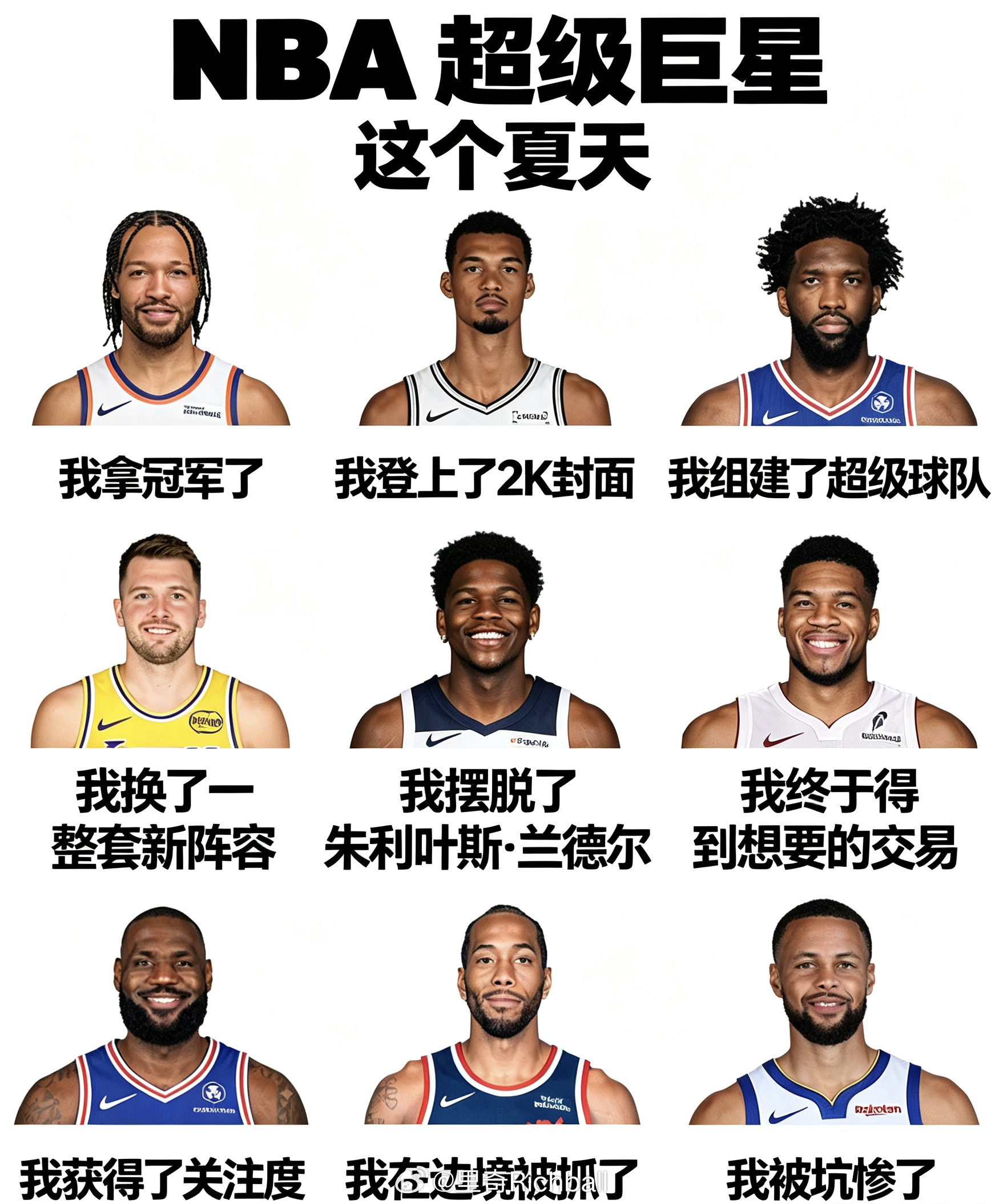 这个休赛期，NBA球星都得到了什么nba