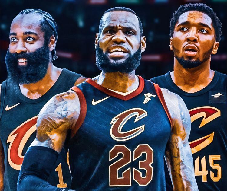 杜兰特：三弟，听说骑士老大米切尔在积极招募勒布朗回骑士啊？？？哈登：老詹虽然年