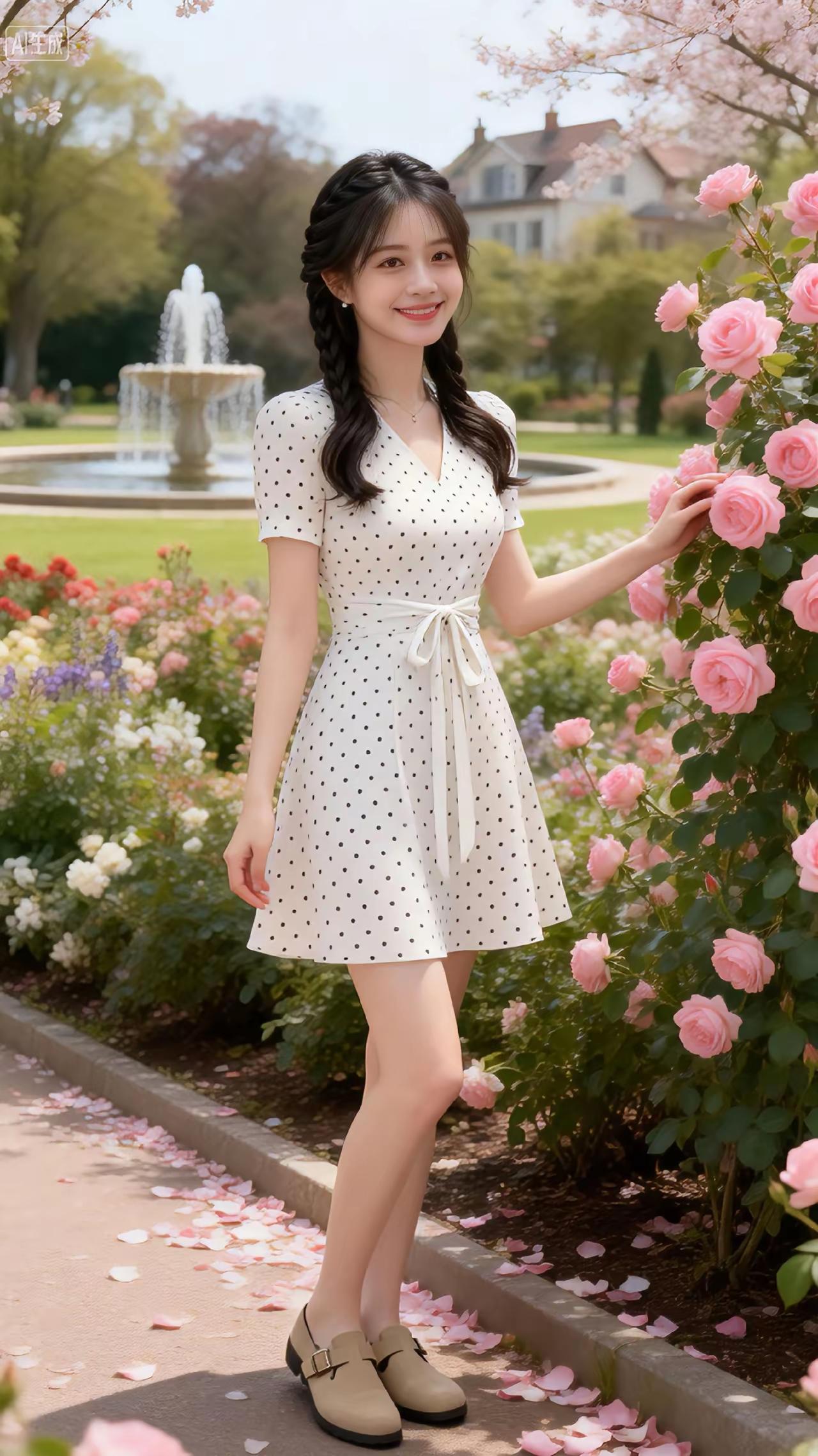 花间美人笑，春意满园香。