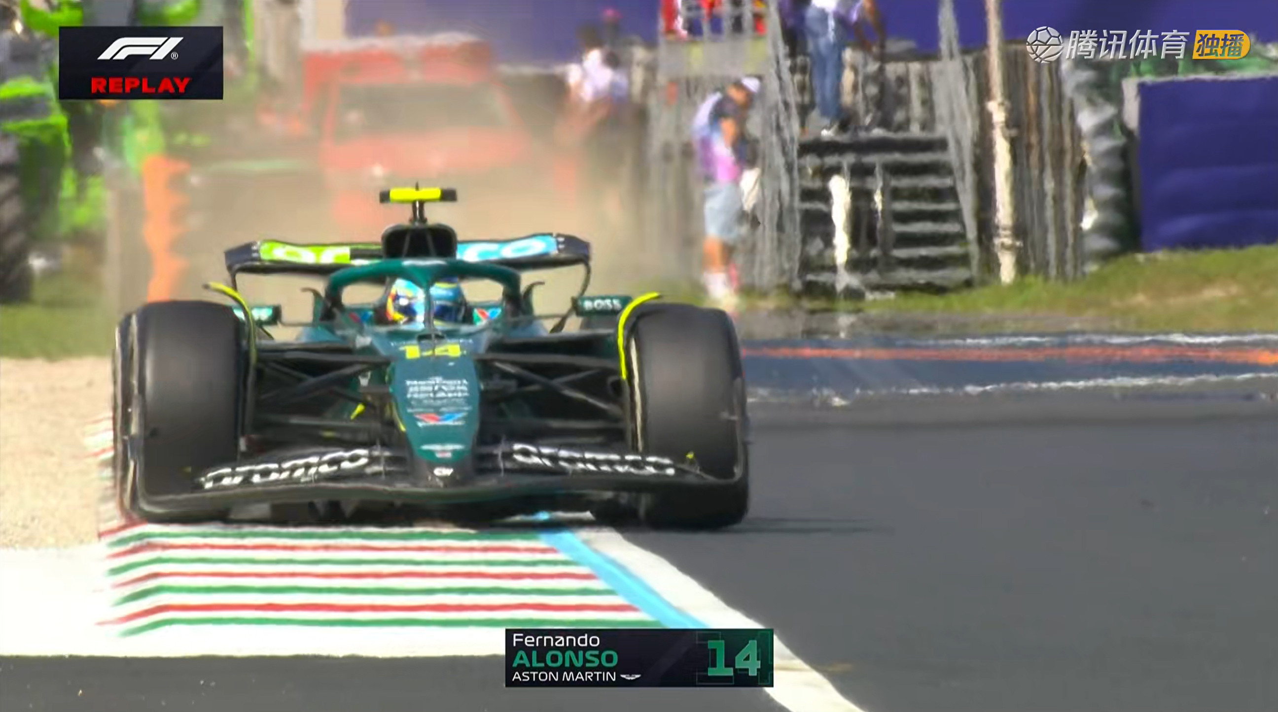 头哥的悬架坏了，退赛了[捂脸哭]F12025F1意大利大奖赛​​​