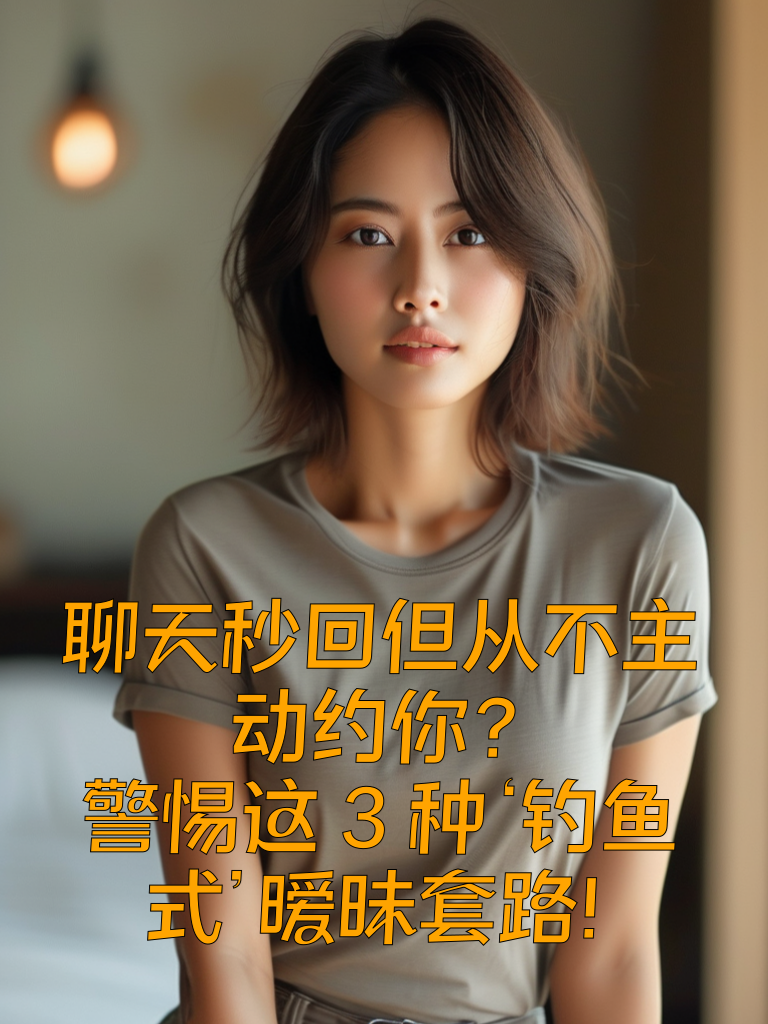 聊天秒回但从不主动约你？警惕这3种‘钓鱼式’暧昧套路！