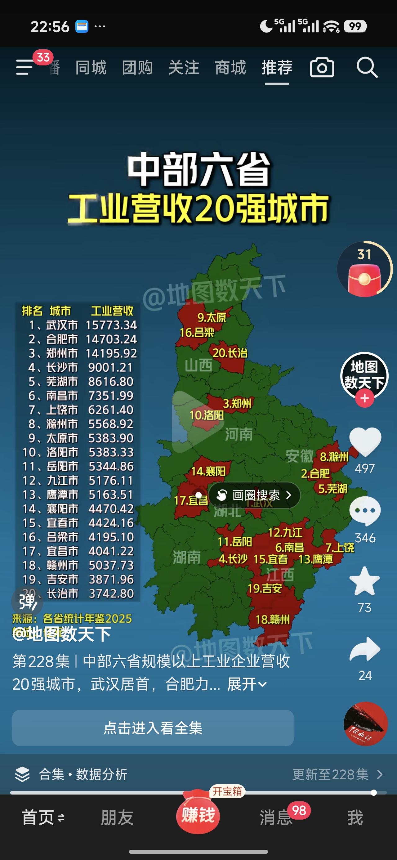 看到这个数据，确实没想到南昌工业比芜湖都差了这么多，跟前面那几个巨头差距更是悬殊