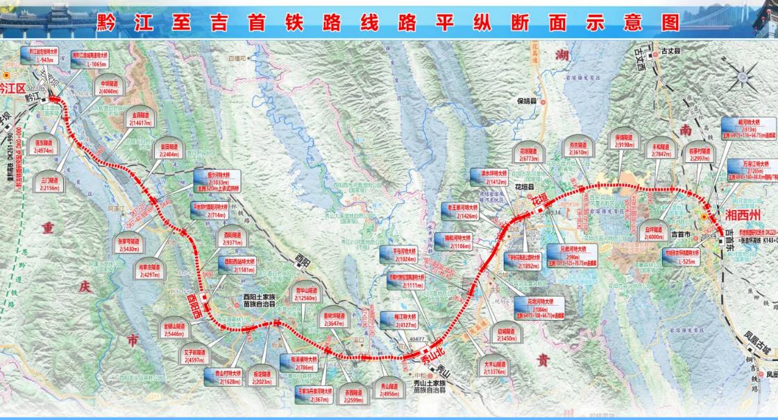 7月27日，新建黔江至吉首铁路湖南段施工图审核招标公告正式发布。别小看这一纸公告