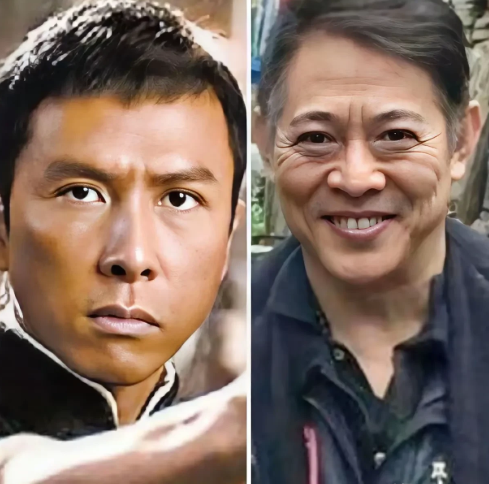 李连杰和甄子丹同岁，同样都是功夫巨星，同样都是练功夫出身的，同样都是娶美貌妻子，