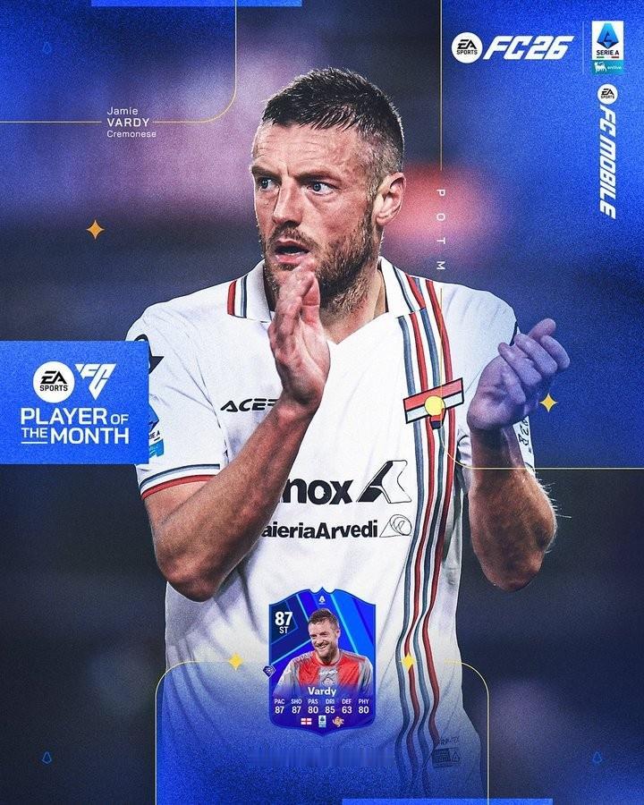 养老圣地，身价仅100万欧元的38岁瓦尔迪当选意甲11月最佳球员！刚刚意甲官