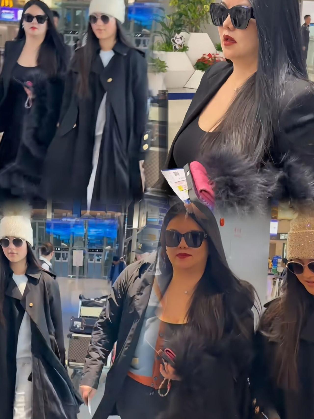 李湘回应被人模仿！上个月，李湘一身红色现身机场引发关注，网上很多人都模仿她的穿搭