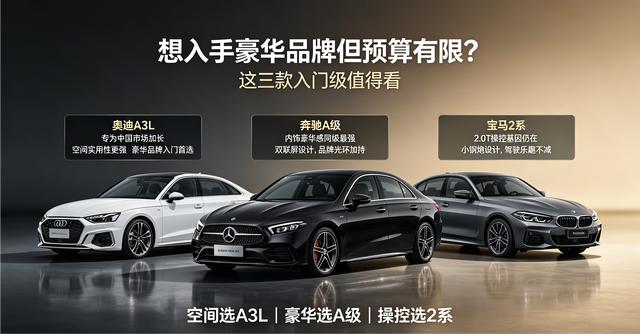 想入手豪华品牌但预算有限？这三款入门级值得看。奥迪A3L——专为中国市场加长，