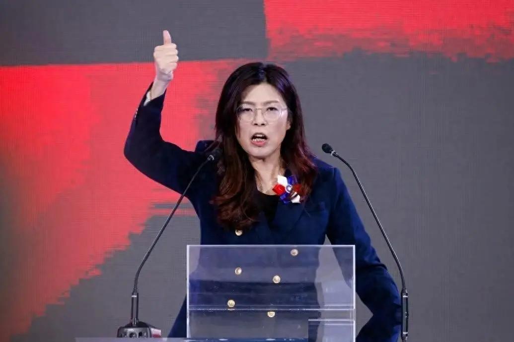 六一儿童节，郑丽文“访美”，有网友说，只要你敢在美国的土地上，喊坚持九二共识、反