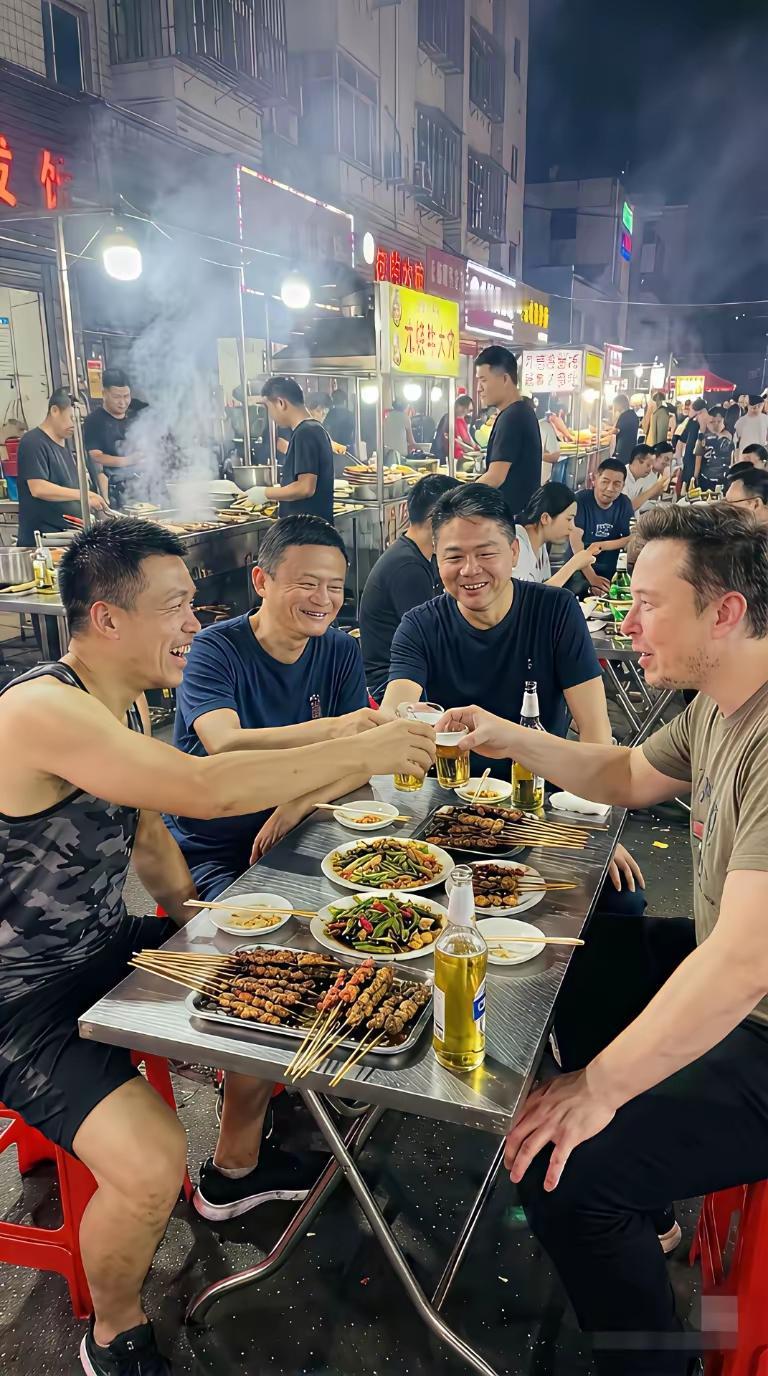 哪位能把我也P进去，我也想跟他们哥几个碰一杯[呲牙笑]