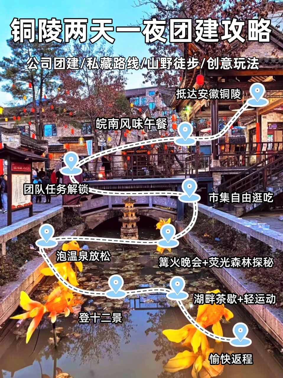 扬州出发丨铜陵2天1晚团建攻略，人少景美