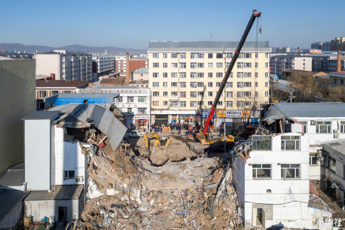 【#黑龙江海林楼房坍塌致7死#】#黑龙江海林楼房坍塌事故7人遇难#3月29日0