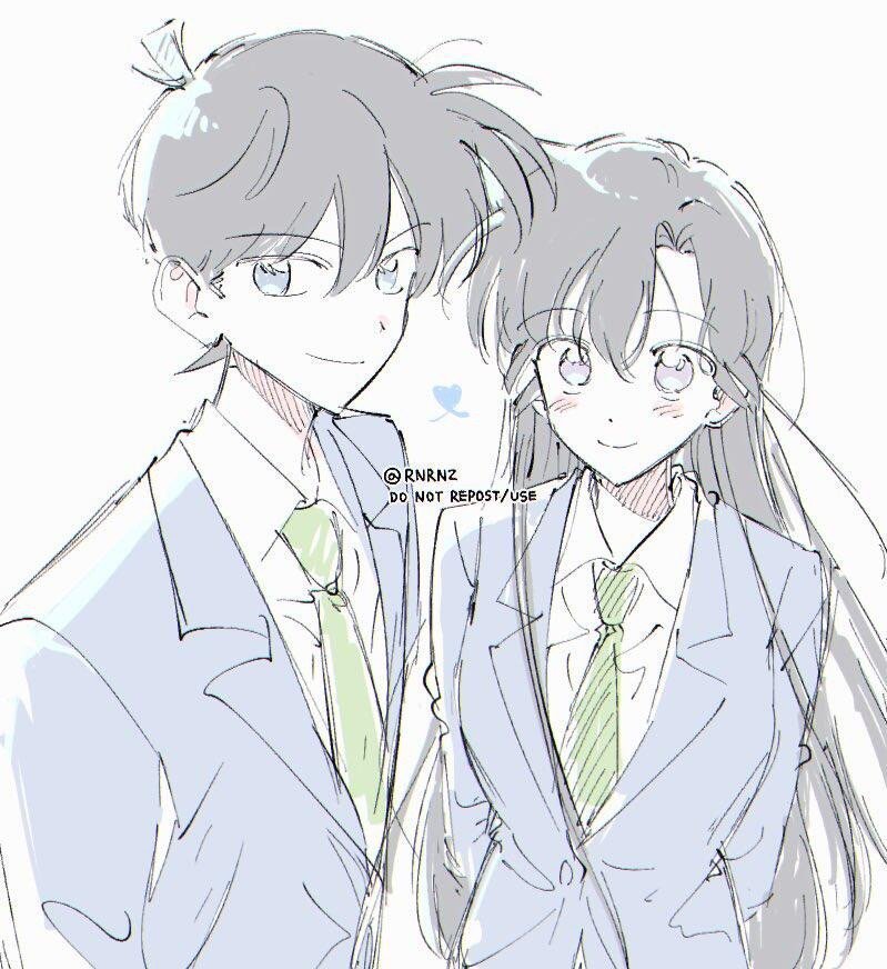 名侦探柯南新兰也太般配了！！！画师X：RNRNZ​​​