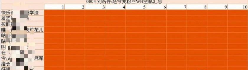 刘浩存粉丝好厉害橙色是存子粉丝