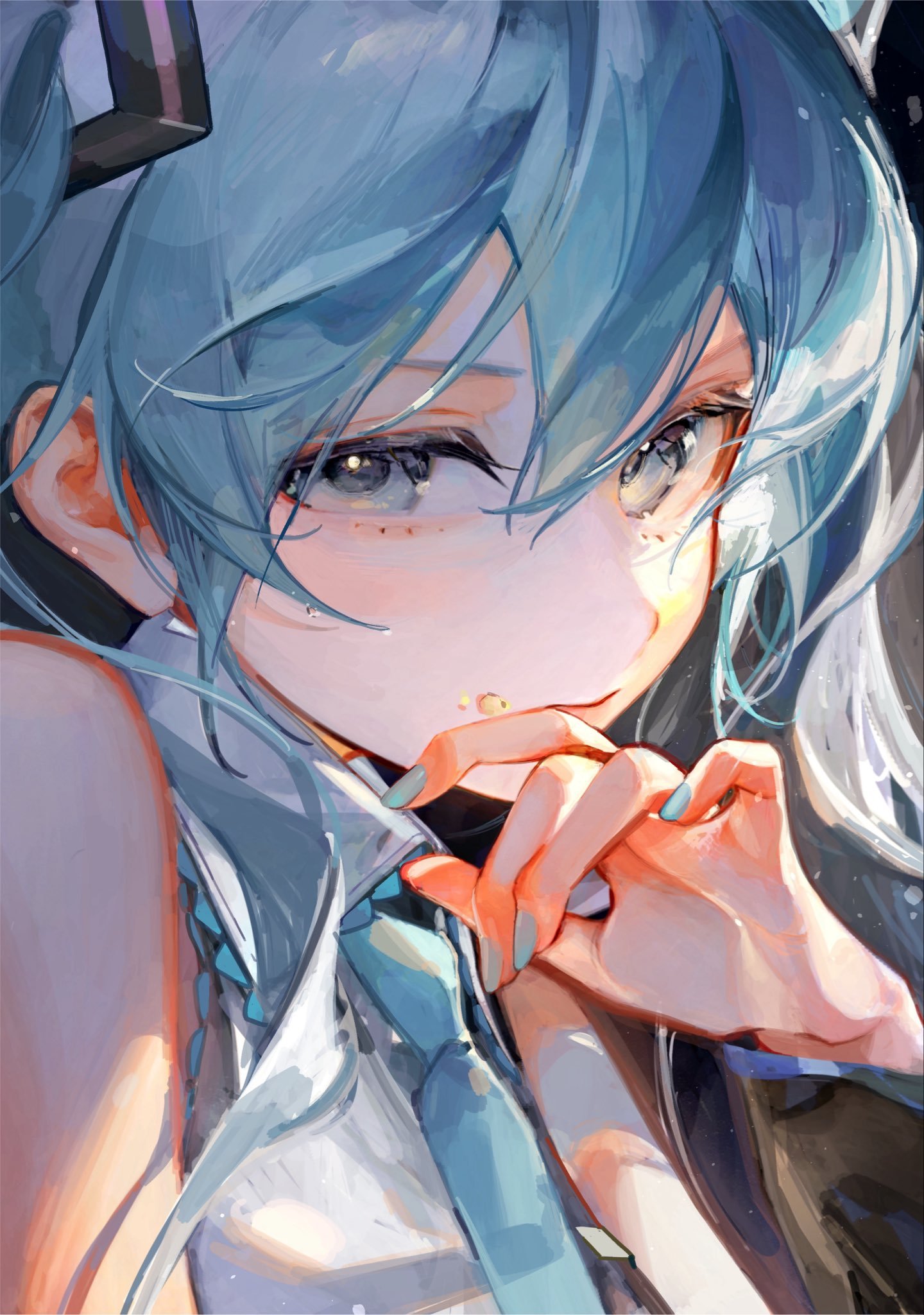 初音未来动漫仲夏狂欢季无论什么表情都能演绎的非常好的大明星.绘：suki_10