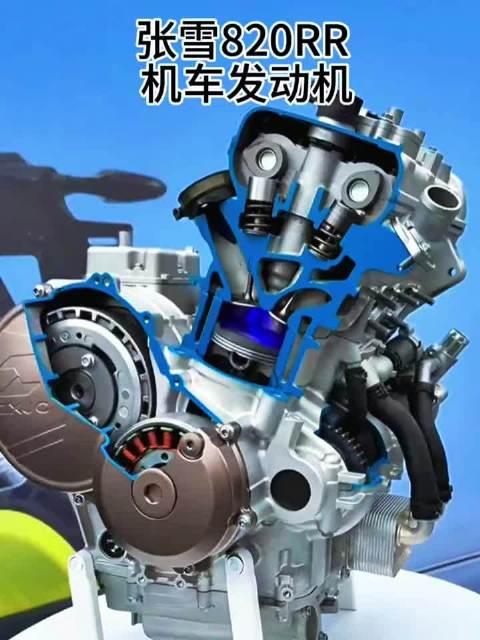 机车的心脏是发动机，张雪机车的发动机为自主研发。但即便张雪一心将发动机打磨至极致