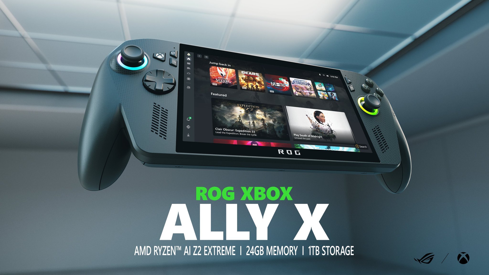 Xbox和ROG推出合作掌机ROGXboxAlly系列ROGXboxA