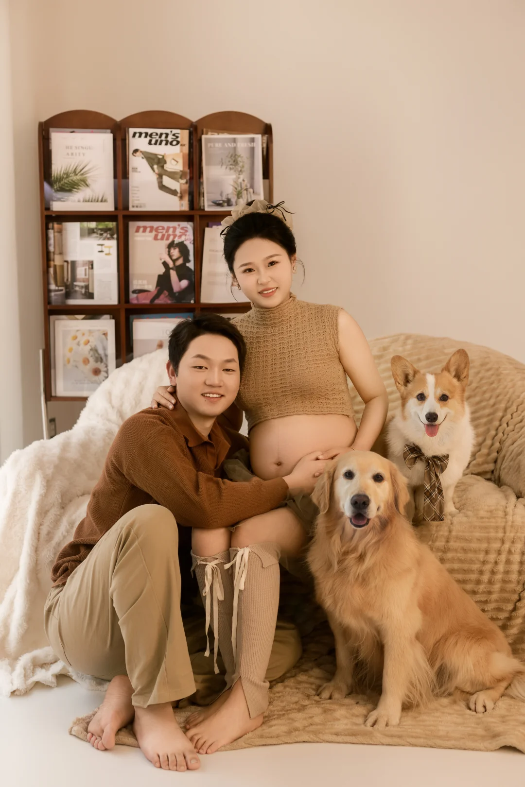 孕妇照当然要带小狗和小狗一起记录幸福！！！
