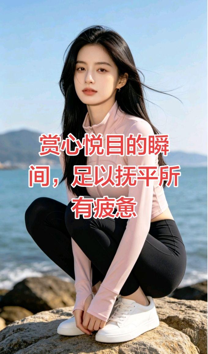 赏心悦目的瞬间，足以抚平所有疲惫。蹲在海边的礁石上，吹吹海风，看看海浪，好像所