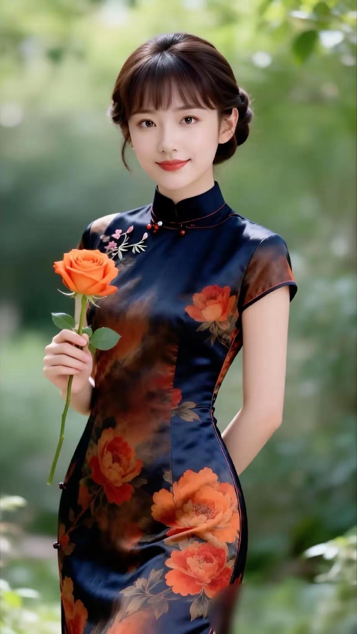 优雅旗袍，绽放如花🌸💐🌸